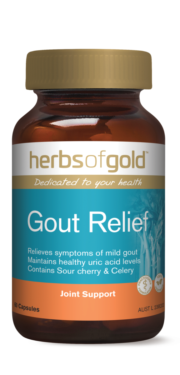 Viên uống Gout herbsofgold Gout Relief hộp 60 viên của Úc